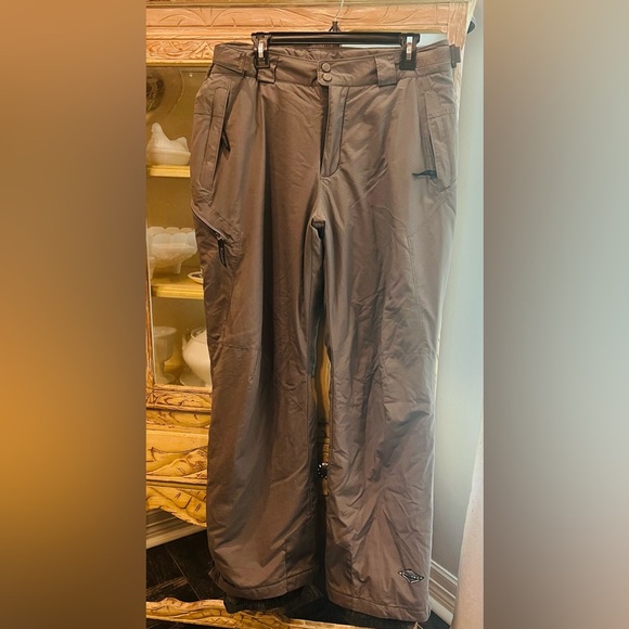 Columbia Ski Snowboard Pants Mens Gray Waterproof Omni-Tech Size Medium - Picture 1 of 7